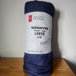 Weighted Throw Filled With Glass Beads. Brushed Microfibre Cover. 8 lbs. NEW